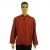 Chemise grenat rayures brodées color