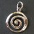Pendentif spirale argent