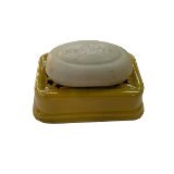 Porte savon en céramique jaune