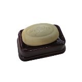 Porte savon en céramique aubergine