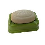 Porte savon en céramique pistache