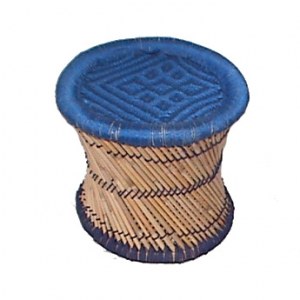 Tabouret Murra grand bleu