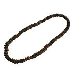 Collier Salatiga perles marron