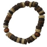 Bracelet Sunggal perles marron