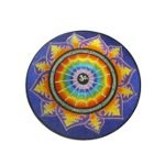 Ecusson mandala lotus bleu