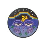 Ecusson Bouddha mandala Om bleu