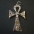 Pendentif croix egyptienne en relief
