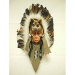 Masque indien chamane loup