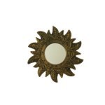 Miroir soleil d'or 