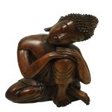 Sculpture de Bouddha tête penchée