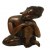 Sculpture de Bouddha tête penchée
