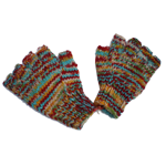 Mitaines multicolores bleues