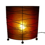 Lampe résine  zébrée modèle moyen