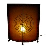 Lampe résine spirale contour vagues modèle moyen