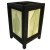 Lampe th feuilles vertes