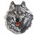 Patch Loup gris détouré