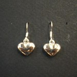Boucles d'oreille en argent Cœur