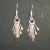 Boucles d'oreille en argent Cercle 7 pendants