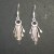 Boucles d'oreille en argent Cercle 7 pendants