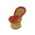Fauteuil Murra petit rouge
