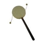 Tambourin bois foncé