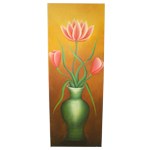 Tableau vase lotus