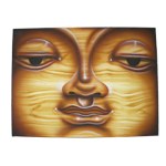 Tableau yeux de Bouddha bois