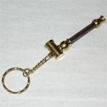 Pipe porte-clés couleur acier et bronze