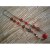 Sautoir fantaisie papillons rouges