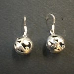 Boucles d'oreille en argent Boules ajourées