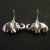 Boucles d'oreille en argent Éléphant 