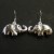 Boucles d'oreille en argent Éléphant 
