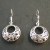 Boucles d'oreille en argent Rondes ajourées