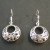 Boucles d'oreille en argent Rondes ajourées