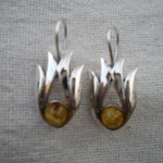 Boucles d'oreille Flamme