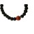 Bracelet mala perles marron et corail