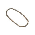 Collier perles bois marron