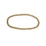 Collier perles bois clair