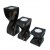 Set de 3 bougeoirs en mango torsadés