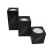 Set de 3 bougeoirs en mango rectangulaires