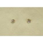 Clous d'oreilles cristal rond mini