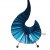 Lampe arabesque bleue