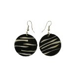 Boucles d'oreilles zèbre