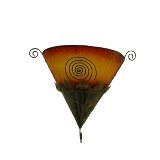 Applique murale conique spirale