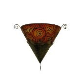 Applique murale conique orange spires