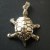 Pendentif argent tortue de terre articulée