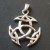 Pendentif argent tribal trinidad