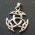 Pendentif argent tribal trinidad