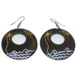 Boucles d'oreilles rondes Samoa