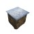 Table cube en bois flotté